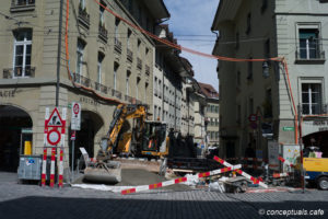 Street Construction Area - Old City of Berne