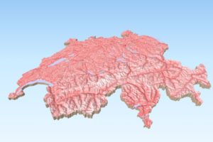 Produkt aus Geodaten: Panorama der Schweiz